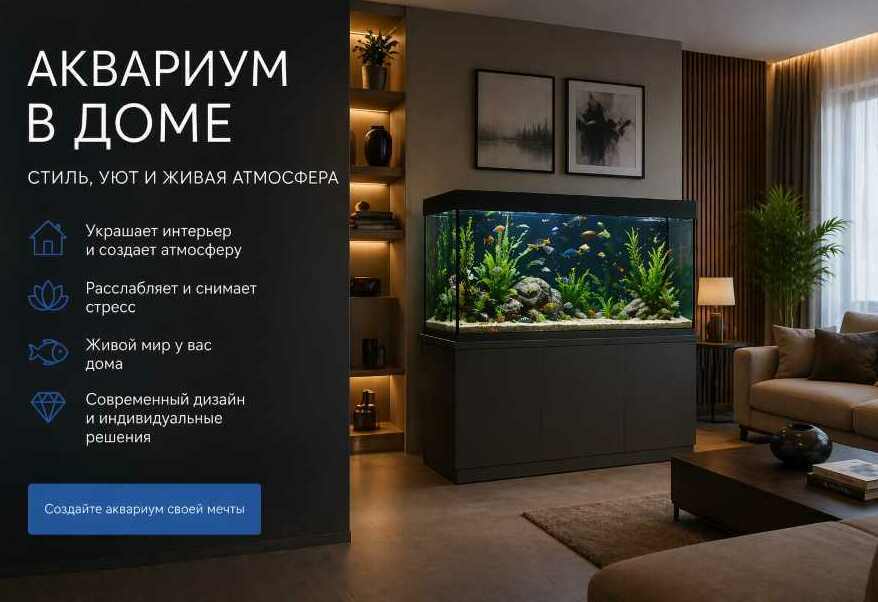 Аквариум у стены