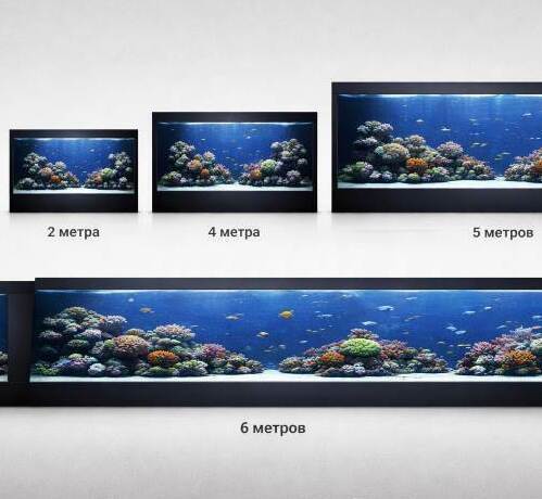 Аквариум по размерам
